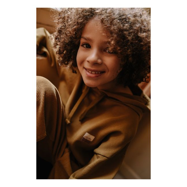 Sweat Capuche Coton Bio Robin | Olive
