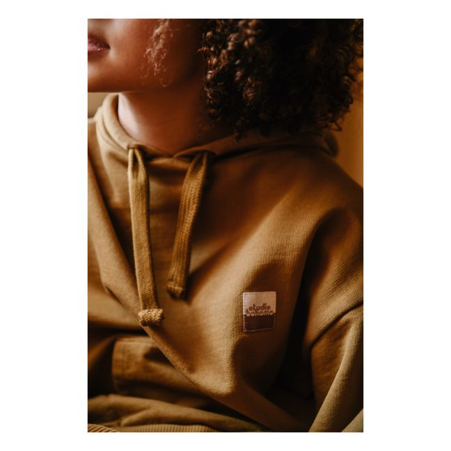 Sweat Capuche Coton Bio Robin | Olive