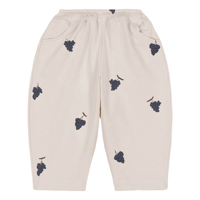 Pantalon Molleton Coton Bio Raisins Carrot | Ecru
