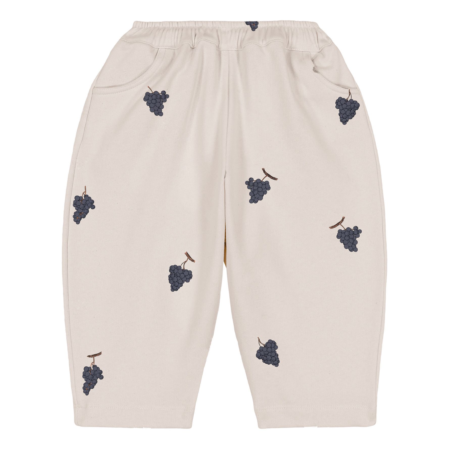 Studio Bohème - Organic cotton fleece trousers Grapes Carrot