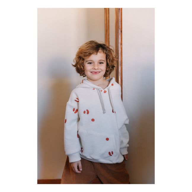 Robin Organic Cotton and Recycled Material Fleece Hoodie | Ecru