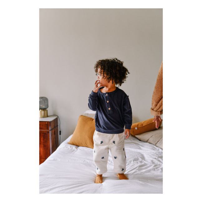 Pull Eponge Coton Bio Big Jo | Bleu nuit