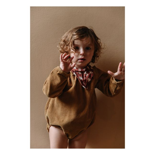 Esmée Organic Cotton Milleraie Velvet Tote | Camel