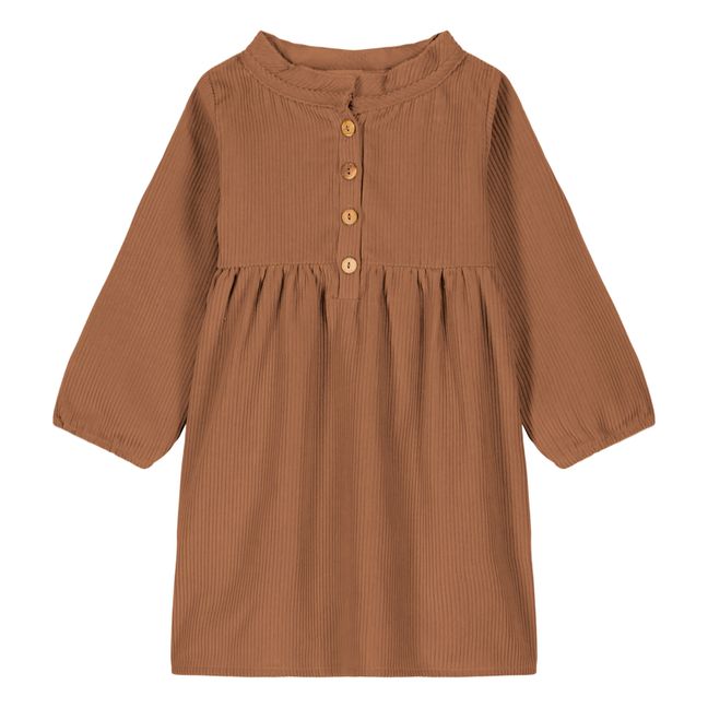 Robe Velours Milleraies Coton Bio Vermont | Schokoladenbraun