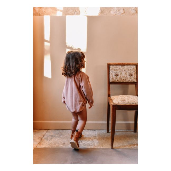 Barboteuse Velours Milleraies Coton Bio Esmée | Altrosa