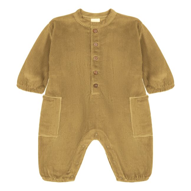 Combinaison Velours Milleraies Coton Bio Big Papi | Camel