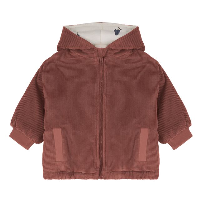 Veste Capuche Velours Milleraies Coton Bio Frio | Schokoladenbraun