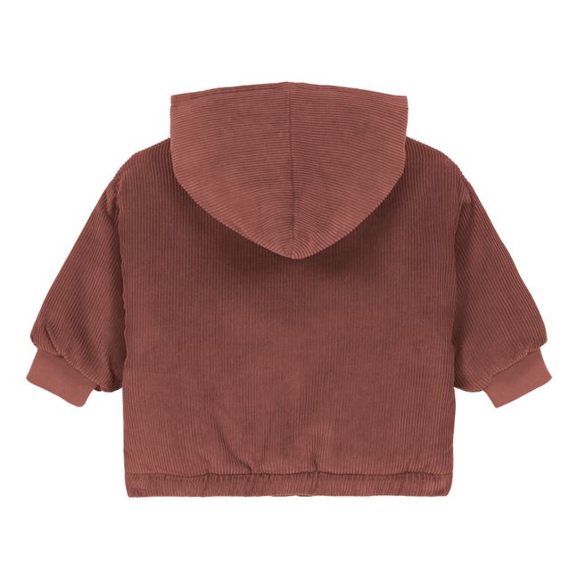 Veste Capuche Velours Milleraies Coton Bio Frio | Chocolat