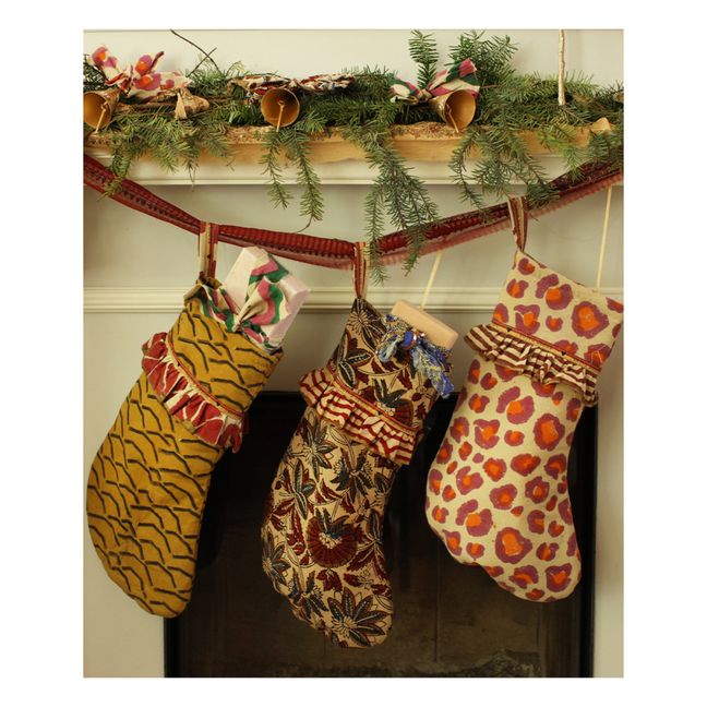 Botte de Noël en coton | Marrone