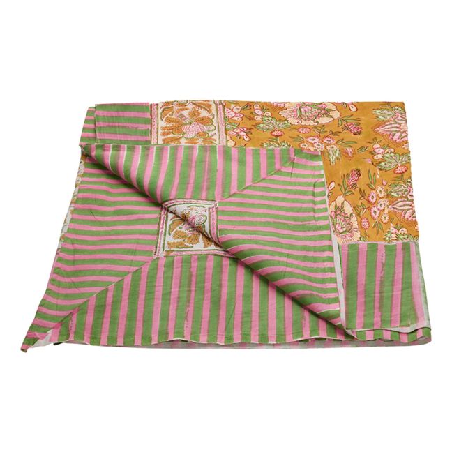 Marigold blanket and cotton totebag | Sand
