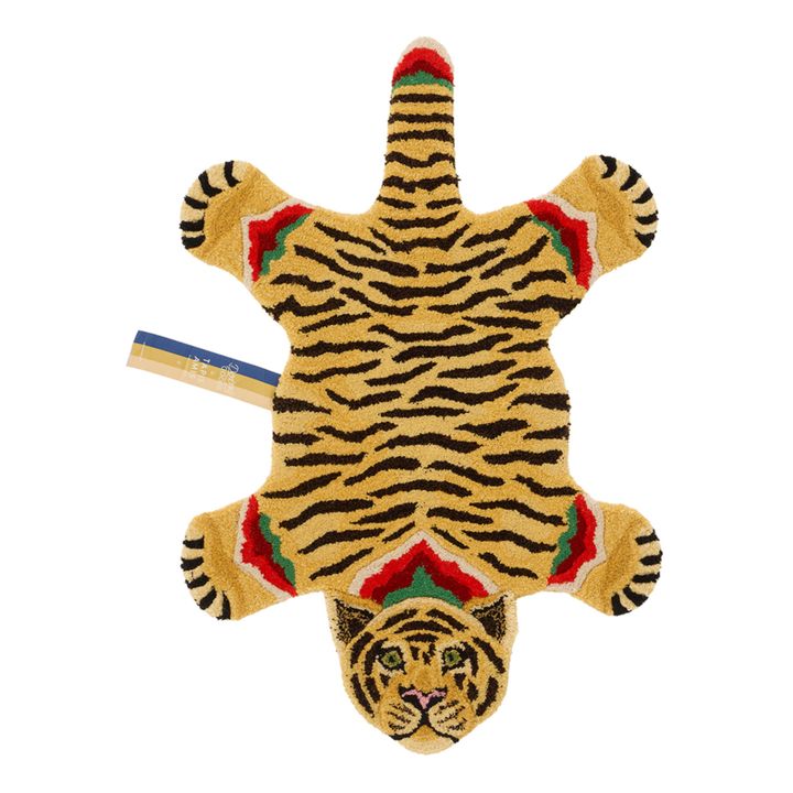 Alfombra tigre de lana Babul Bombay | Marrón- Imagen del producto n°0