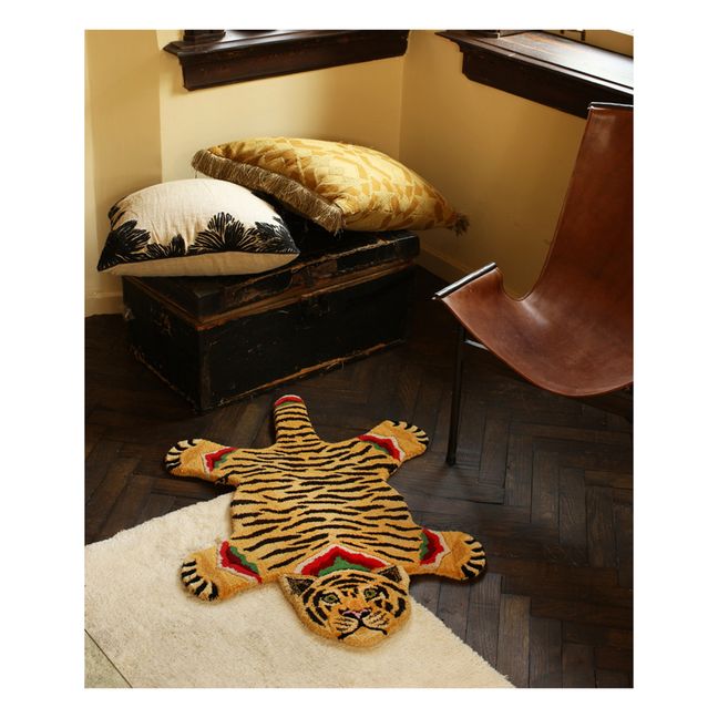 Tapis tigre Babul Bombay en laine | Marrón