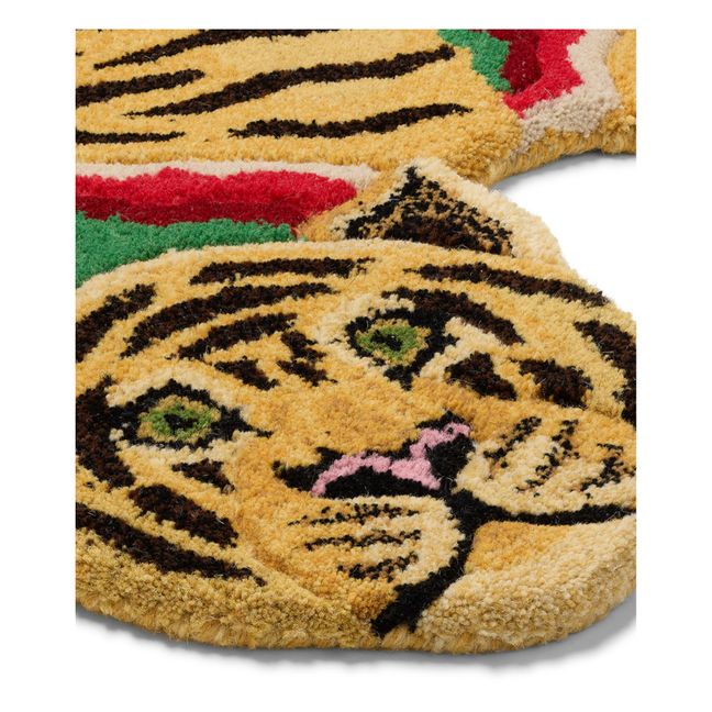Tapis tigre Babul Bombay en laine | Marrón