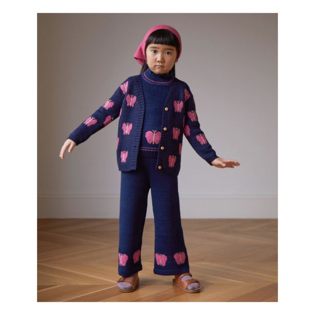 Cardigan Baby Alpaga Papillon | Azul Marino