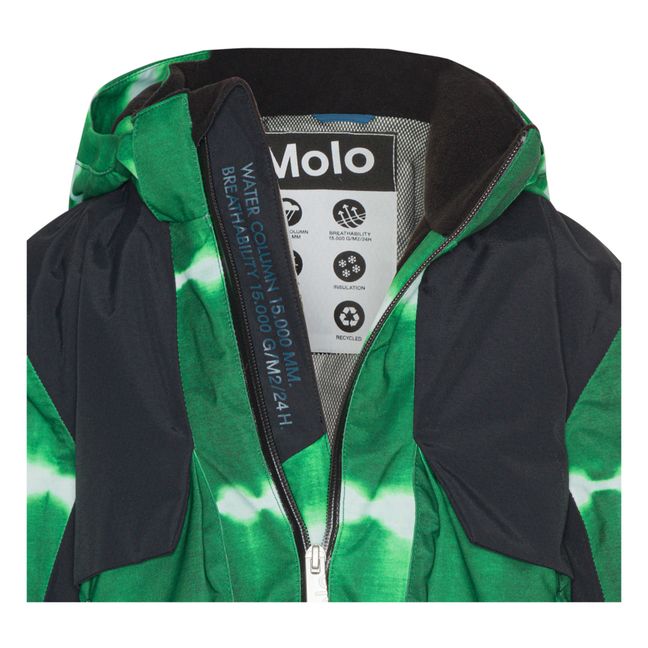 Parka Matière Recyclée Tie Dye Alpine | Vert