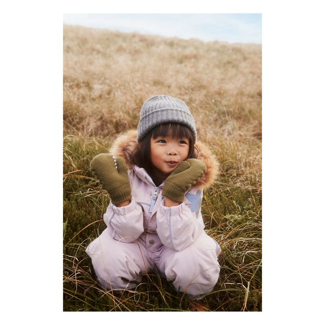 Combinaison de Ski Matière Recyclée Polaris Fur | Rose pâle
