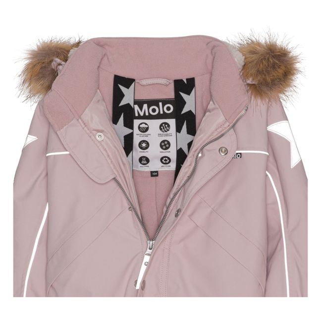 Combinaison de Ski Matière Recyclée Polaris Fur | Rose pâle