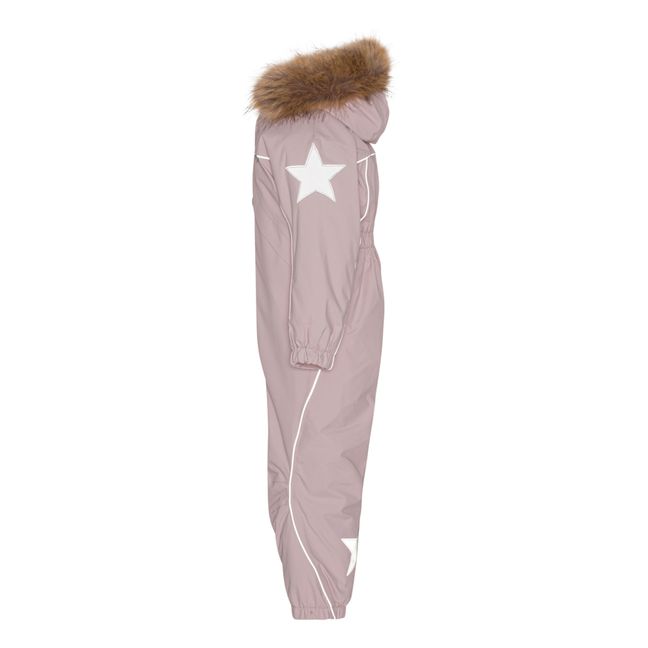 Combinaison de Ski Matière Recyclée Polaris Fur | Rose pâle