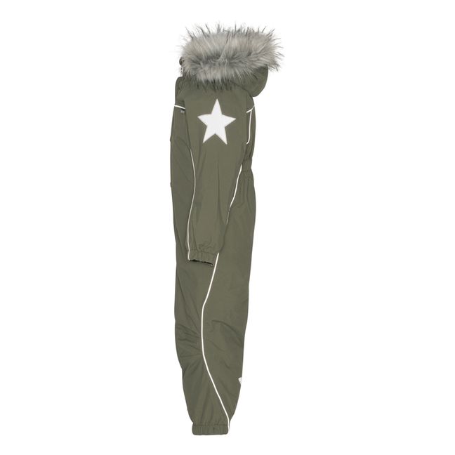 Combinaison de Ski Matière Recyclée Polaris Fur | Vert kaki