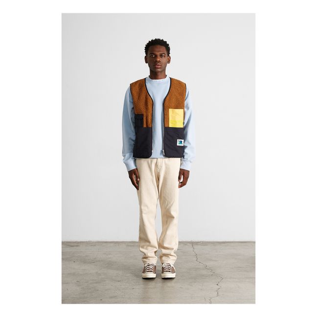 Veste Sans Manches Shearling Radio Club | Marron