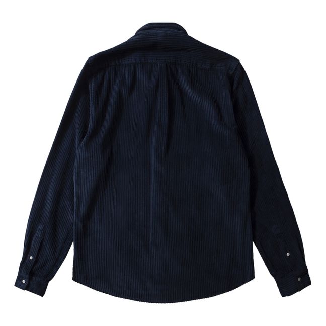 Cord shirt | Navy blue
