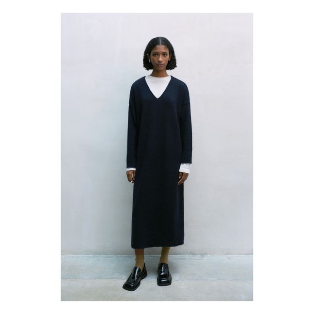 Robe Maille Baby Alpaga | Azul Marino
