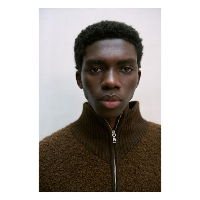 Gilet Laine et Mohair | Marron