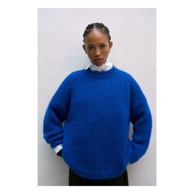 Majorelle Mohair jumper | Royal blue