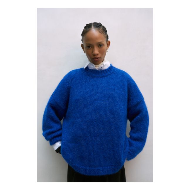 Pull Majorelle Mohair | Bleu roi