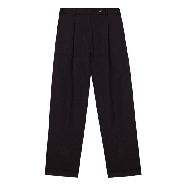 Pantalon Masculine Laine | Gris Antracita