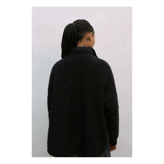 Chaqueta de lana y mohair | Negro