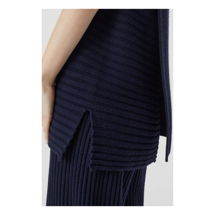 Maglione senza maniche | Blu notte- Immagine del prodotto n°2