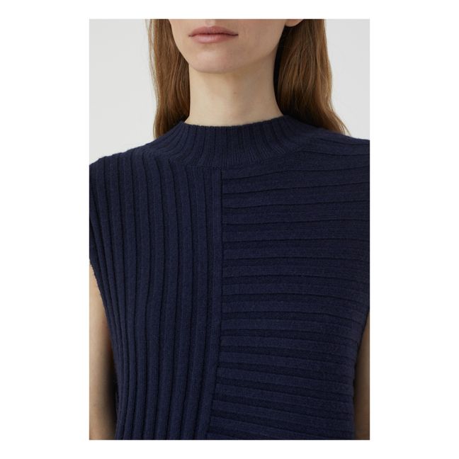 Pull Sans Manches | Bleu nuit
