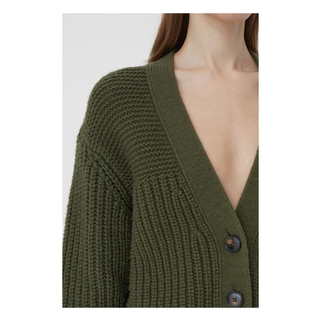 Cardigan | Vert kaki