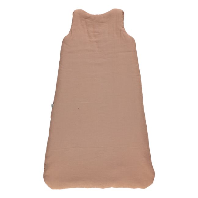 Double Cotton Muslin Baby Sleeping Bag  | Dusty Pink