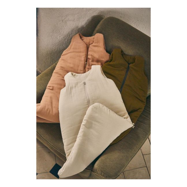 Baby-Schlafsack aus doppelter Bio-Baumwollgaze  | Khaki
