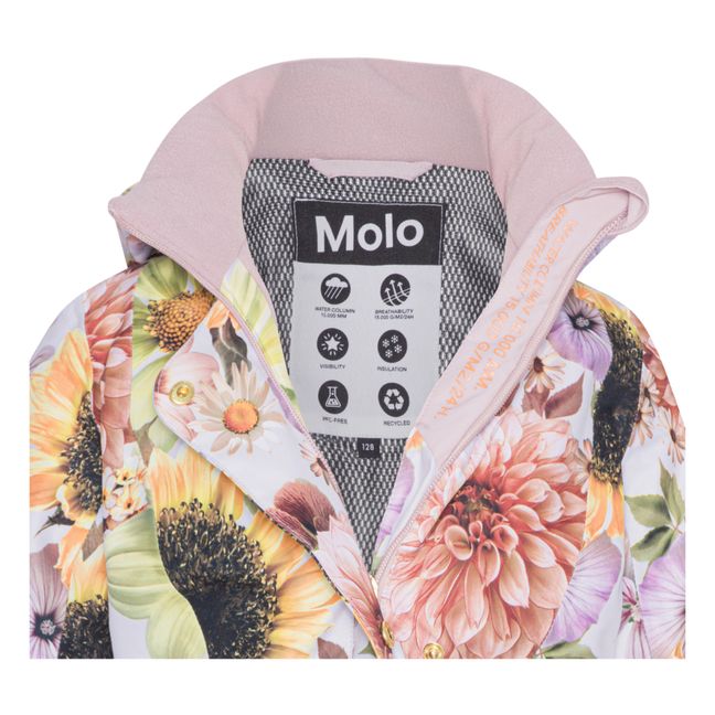 Parka Matière Recyclée Florale Pearson | Rose pâle