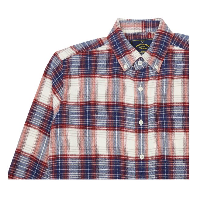Chemise à Carreaux Liber | Ecru
