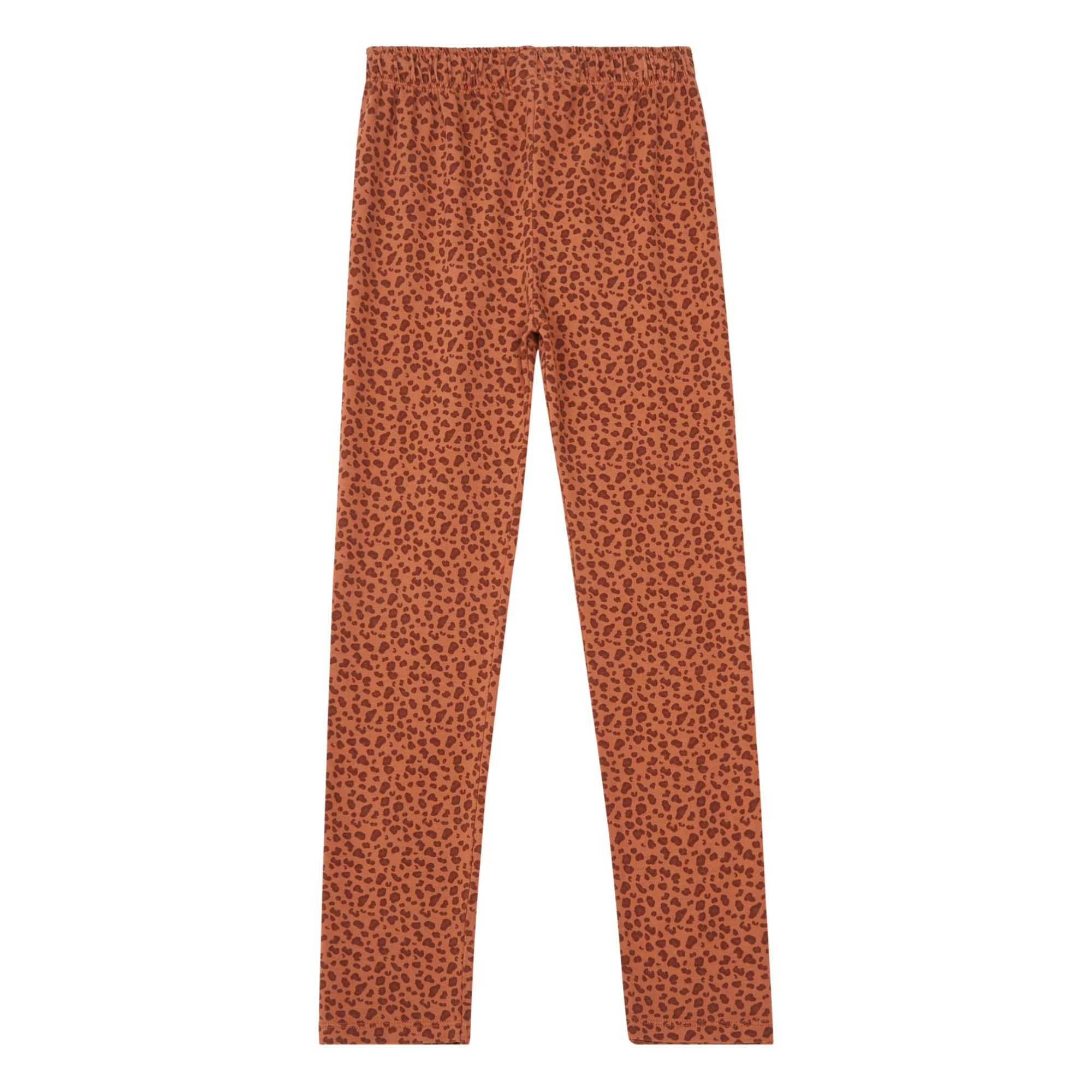 Mikky leggings in leopard bronze cotton jersey - Marlot Paris