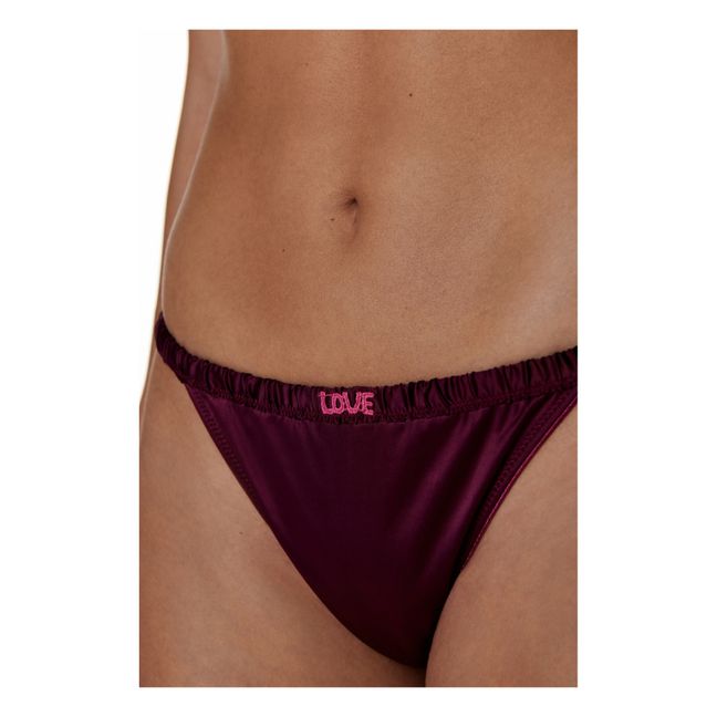 Charlotte Briefs | Burgundy