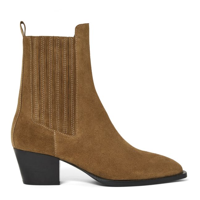 Gigi Boots Leather | Khaki