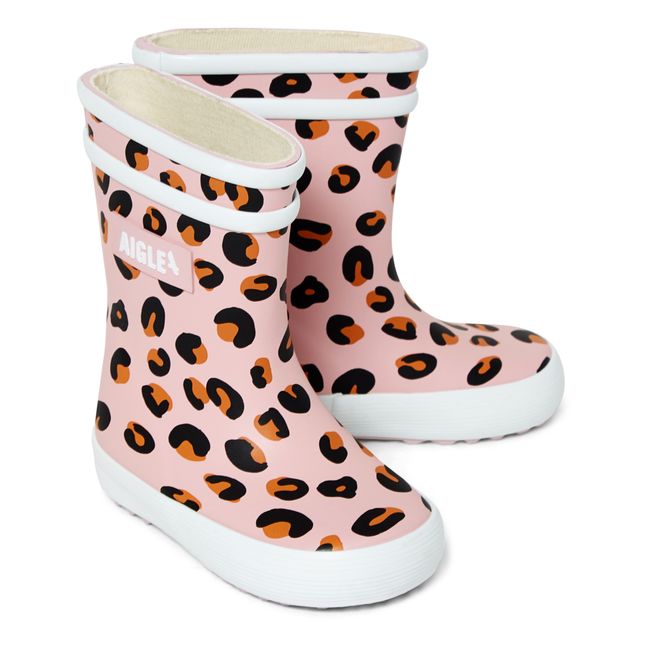 Bottes de Pluie Baby Flac Léopard | Rosa