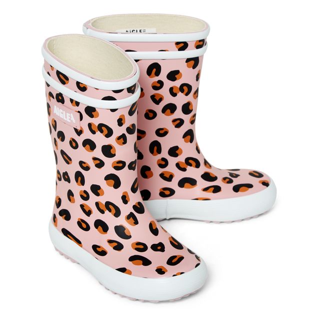 Botas de lluvia de leopardo Lolly Pop | Rosa