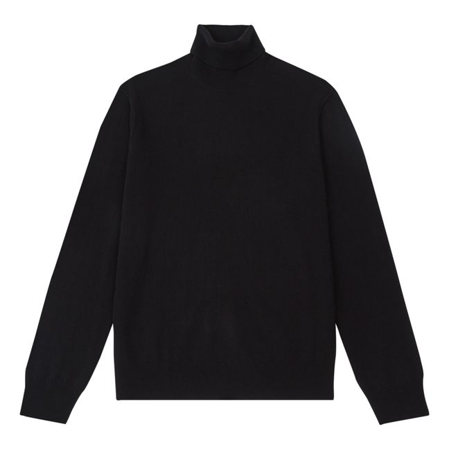 Maglione a collo alto in cashmere | Nero