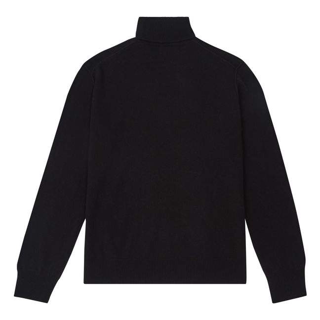 Maglione a collo alto in cashmere | Nero