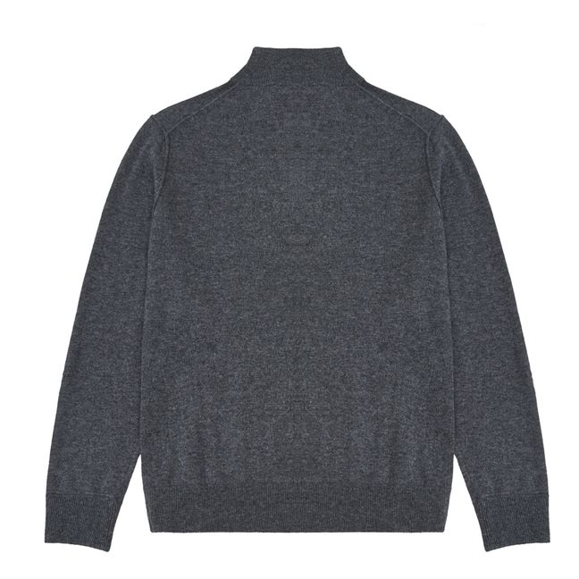 Jersey Trucker de cachemira | Gris jaspeado oscuro