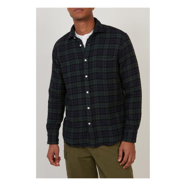 Camisa Paul Flannel Plaid | Azul Marino