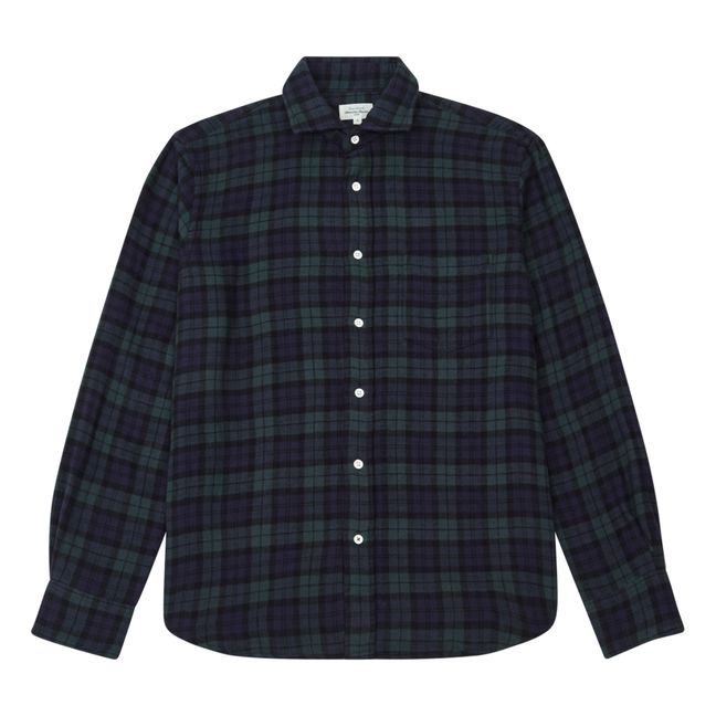 Camisa Paul Flannel Plaid | Azul Marino