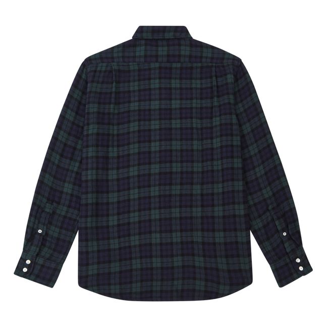 Camisa Paul Flannel Plaid | Azul Marino