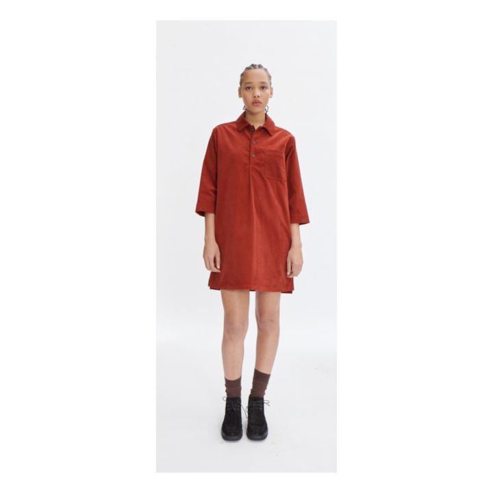 Ilona dress | Rojo ladrillo- Imagen del producto n°1